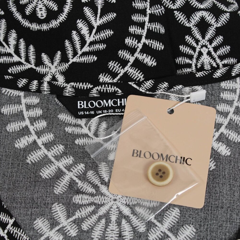 Bloomchic Boho Print Button Placket Blouse - 14/1… - image 4